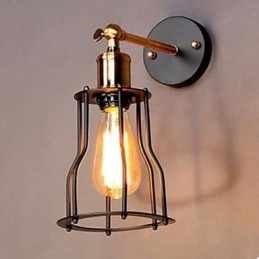 Luminária de parede com estrutura de ferro para designer de personagens de literatura e arte