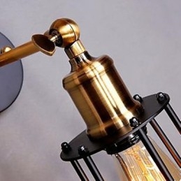 Luminária de parede com estrutura de ferro para designer de personagens de literatura e arte
