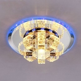 Luminária de teto de cristal Spotlight SMD 3W Lâmpada criativa Absorve luz de cúpula