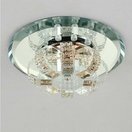 Luminária de teto de cristal Spotlight SMD 3W Lâmpada criativa Absorve luz de cúpula