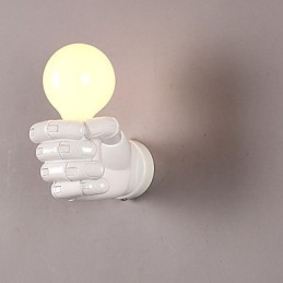 Luminária de parede europeia de mão direita criativa retrô punho luzes