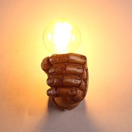 Luminária de parede criativa europeia retrô punho luzes