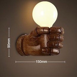 Luminária de parede criativa europeia retrô punho luzes