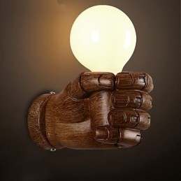 Luminária de parede criativa europeia retrô punho luzes