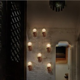 Luminária de parede criativa europeia retrô punho luzes