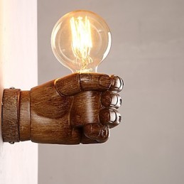 Luminária de parede criativa europeia retrô punho luzes