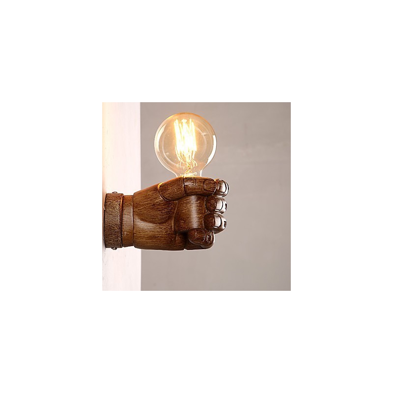 Luminária de parede criativa europeia retrô punho luzes