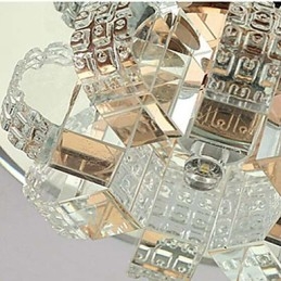 Luminária de teto de cristal Spotlight SMD 3W Lâmpada criativa Absorve luz de cúpula