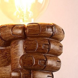 Luminária de parede criativa europeia retrô punho luzes