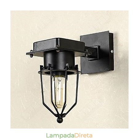 Luminária de parede industrial retrô loft com cabeça única Luminária de parede industrial retrô loft com cabeça única