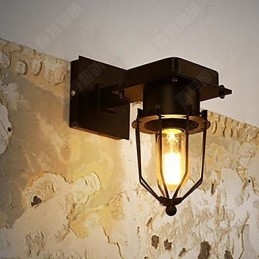 Luminária de parede industrial retrô loft com cabeça única