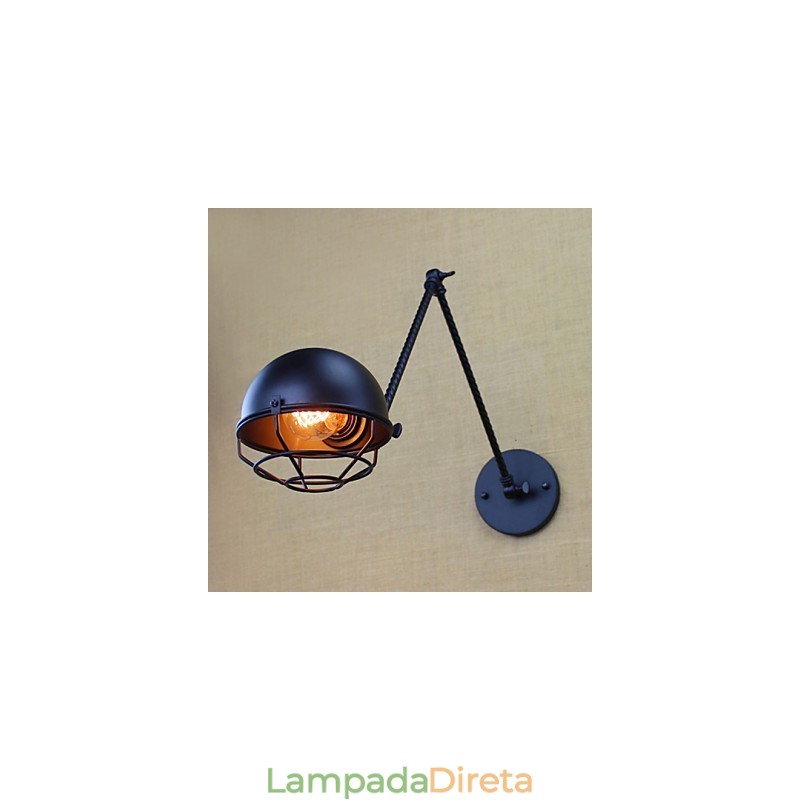 O braço longo do americano estrangeiro industrial duplo retro criativo decorativo parede arandela