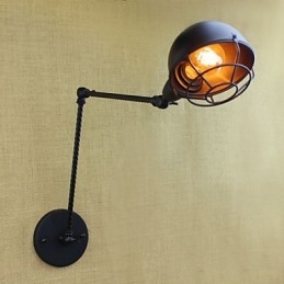 O braço longo do americano estrangeiro industrial duplo retro criativo decorativo parede arandela