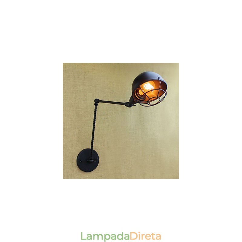 O braço longo do americano estrangeiro industrial duplo retro criativo decorativo parede arandela