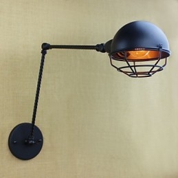 O braço longo do americano estrangeiro industrial duplo retro criativo decorativo parede arandela