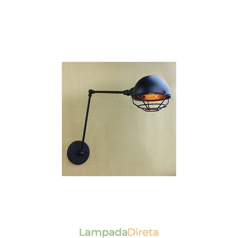 O braço longo do americano estrangeiro industrial duplo retro criativo decorativo parede arandela