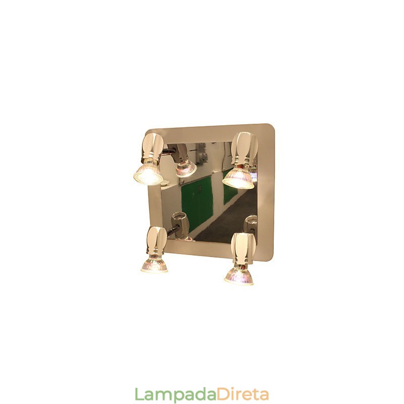 Moderno Chrome Wall Lights Luzes de banheiro com 4 luzes
