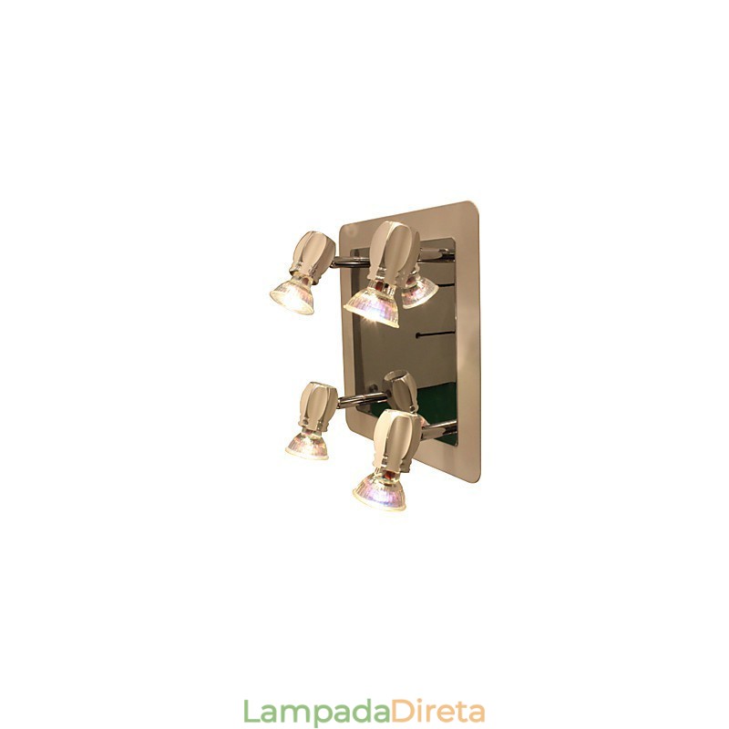 Moderno Chrome Wall Lights Luzes de banheiro com 4 luzes