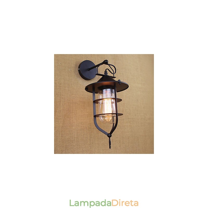 Loja de roupas retrô Restaurante Cena Decorativa Arandela de parede