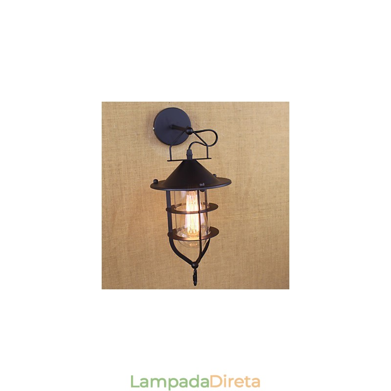 Loja de roupas retrô Restaurante Cena Decorativa Arandela de parede