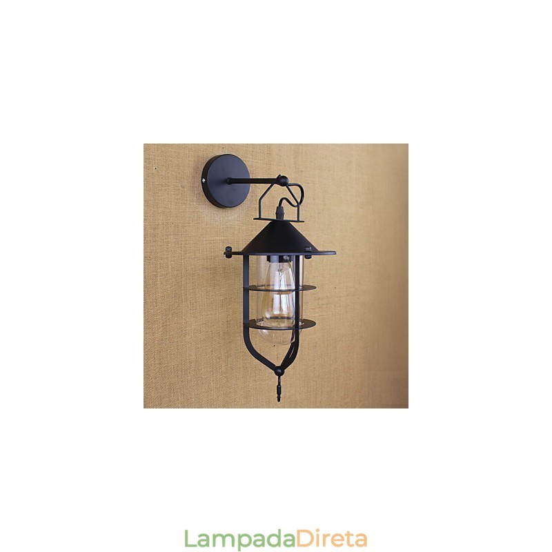 Loja de roupas retrô Restaurante Cena Decorativa Arandela de parede