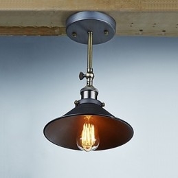 Industrial Vintage Edison Simplicity 1 Luz Montagem Na Parede Sala De Jantar Sala De Estudo Escritório Corredor Metal Wall Sconce