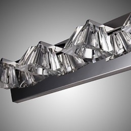 Luminária de parede moderna com cúpula de vidro 4 luzes espelho frontal