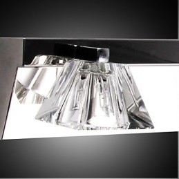 Luminária de parede moderna com cúpula de vidro 4 luzes espelho frontal