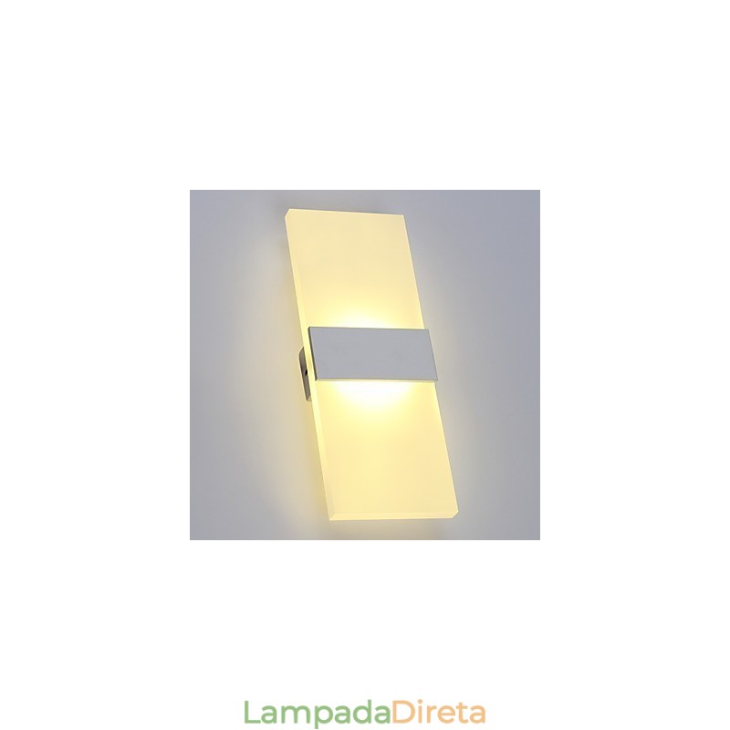 Luminária de parede de acrílico de estilo moderno e simples para sala de estar, corredor, café, quarto, quarto infantil, luminária de cabeceira