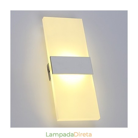 Luminária de parede de acrílico de estilo moderno e simples para sala de estar, corredor, café, quarto, quarto infantil, luminária de cabeceira Luminária de parede de acrílico de estilo moderno e simples para sala de estar, corredor, café, quarto, quarto infantil, luminária de cabeceira