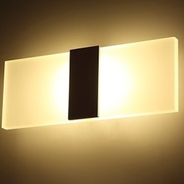 Luminária de parede de acrílico de estilo moderno e simples para sala de estar, corredor, café, quarto, quarto infantil, luminária de cabeceira