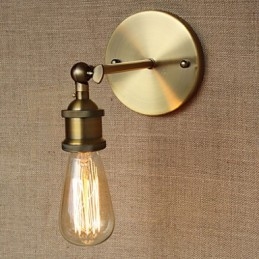 American Bar Café Restaurante Cabeceira Minimalista Corredor Bronze Ferro Forjado Arandela