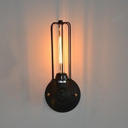 Luminária de parede de ferro vintage americana