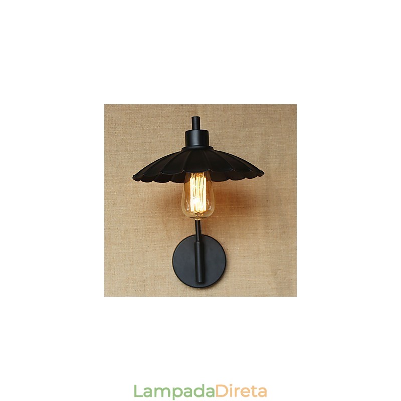 Aplique de parede decorativo de ferro clássico simples