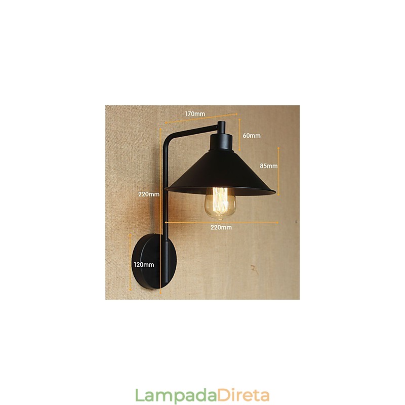 Moderno e minimalista corredor armazém varanda varanda ferro decorativo arandela