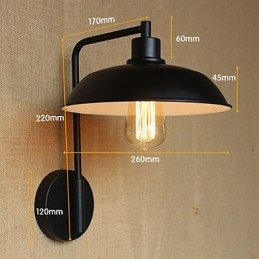 Decoração de casa clássica simples arandela de ferro