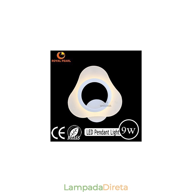 Luminária de parede pendente Art Déco contemporânea