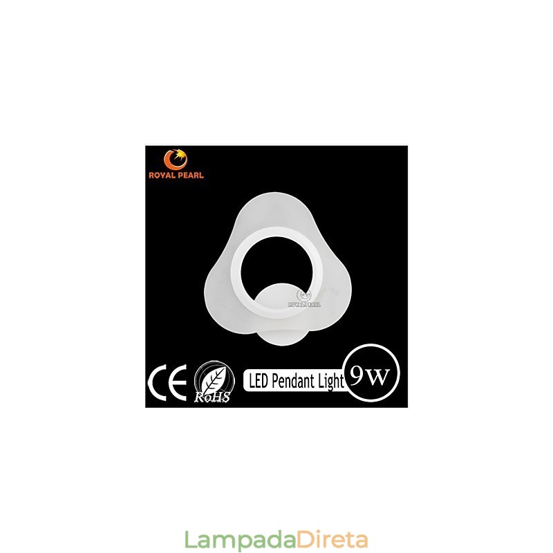 Luminária de parede pendente Art Déco contemporânea