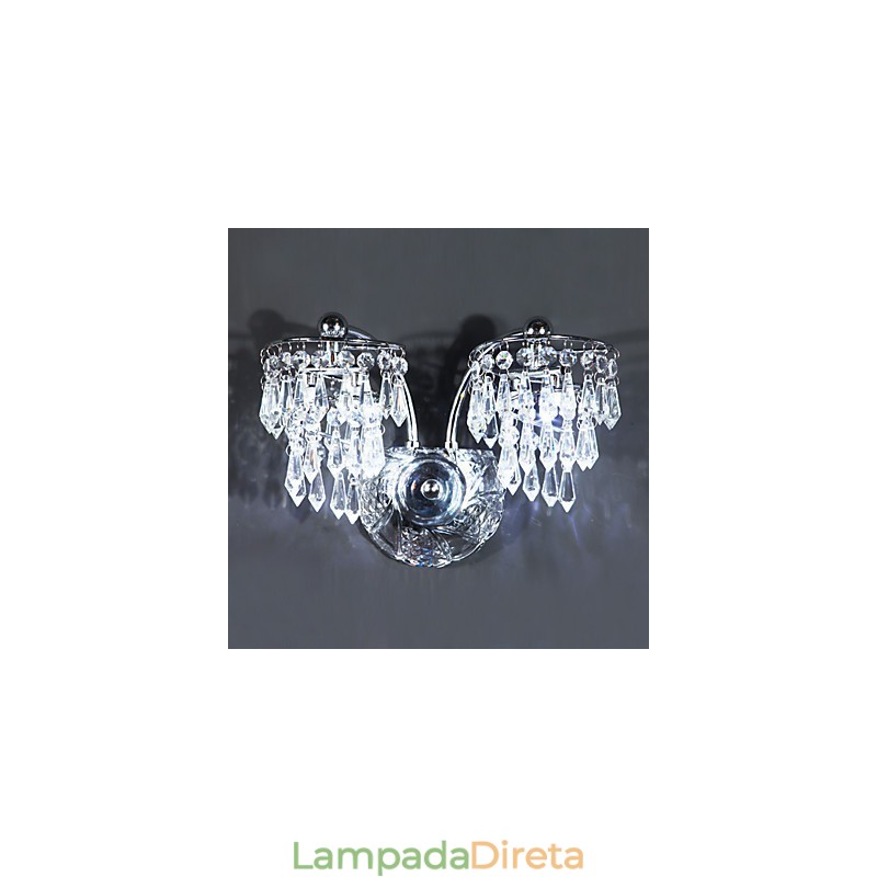 Apliques de parede de cristal Metal moderno e contemporâneo