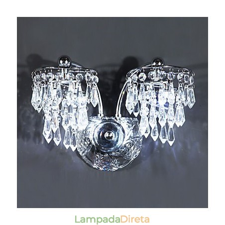 Apliques de parede de cristal Metal moderno e contemporâneo Apliques de parede de cristal Metal moderno e contemporâneo