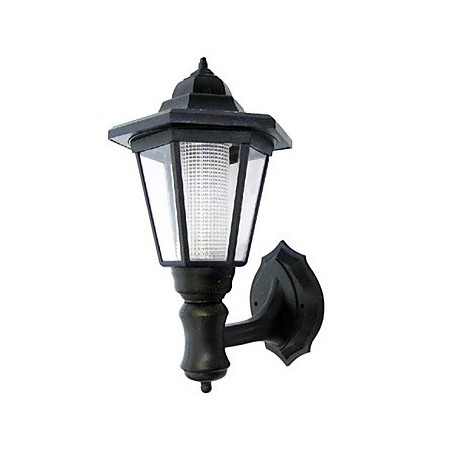 Luminária de parede com energia solar, abajur preto Luminária de parede com energia solar, abajur preto