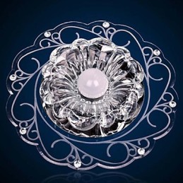 Luminária de teto de cristal Spotlight SMD 3W Lâmpada criativa Tubo de luz colorida Luz de cúpula colorida