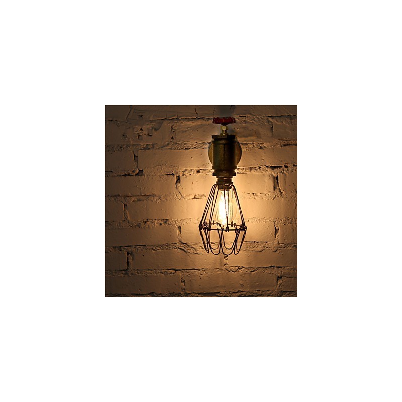 Luminárias de parede vintage industriais de canos de água, loft, luz Edison para bar, restaurante, luminárias de parede, iluminação