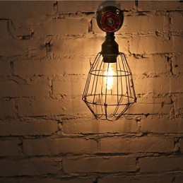 Luminárias de parede vintage industriais de canos de água, loft, luz Edison para bar, restaurante, luminárias de parede, iluminação