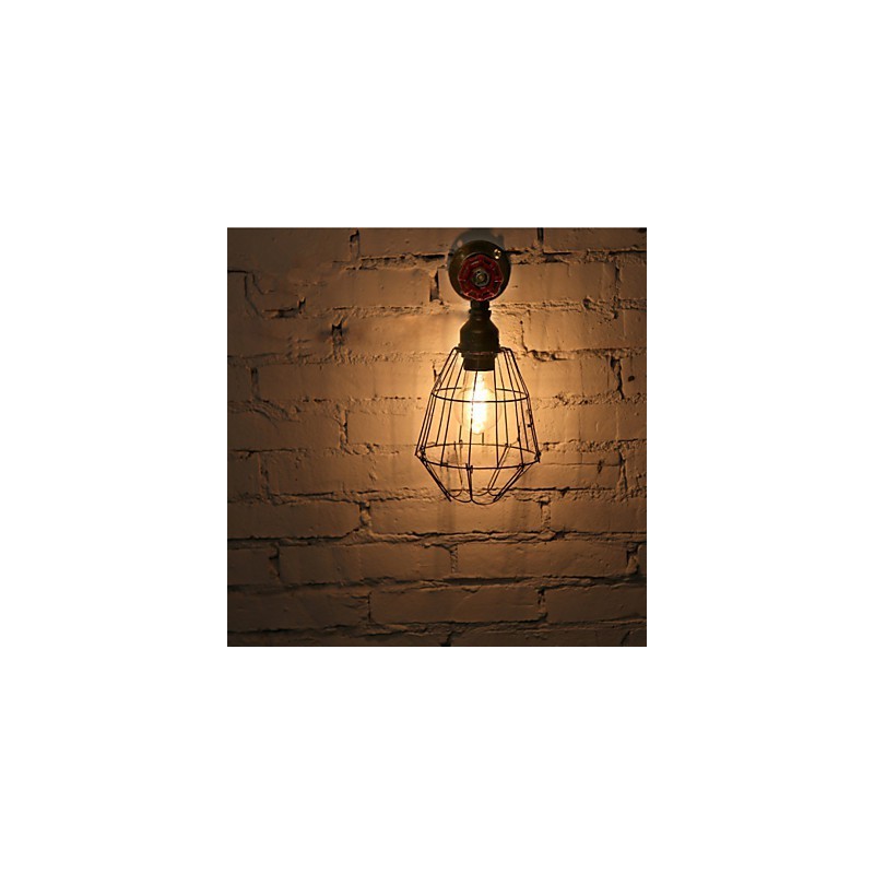 Luminárias de parede vintage industriais de canos de água, loft, luz Edison para bar, restaurante, luminárias de parede, iluminação