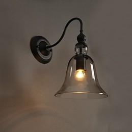 Luminária de parede de cristal criativa para jardim Bell Restaurando caminhos antigos Luz