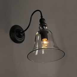 Luminária de parede de cristal criativa para jardim Bell Restaurando caminhos antigos Luz