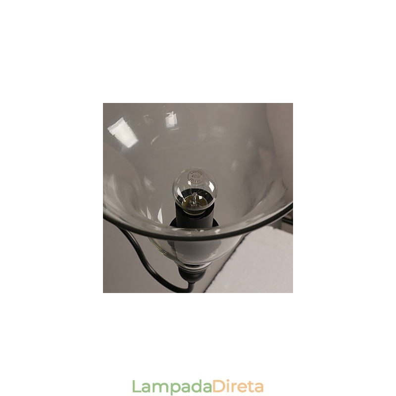 Luminária de parede de cristal criativa para jardim Bell Restaurando caminhos antigos Luz