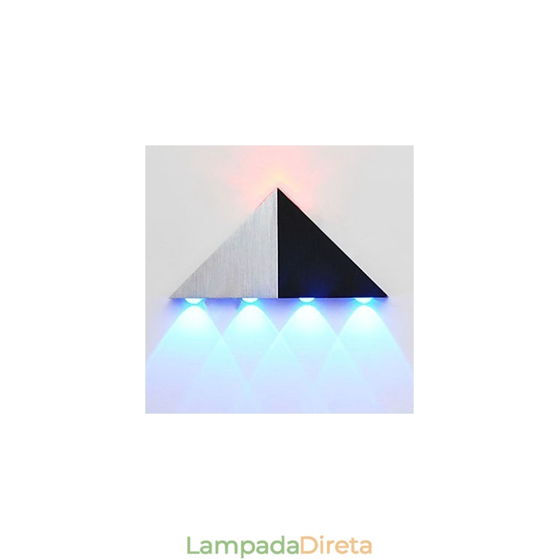 Luminárias de parede embutidas modernas contemporâneas de metal