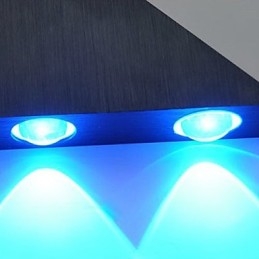 Luminárias de parede embutidas modernas contemporâneas de metal
